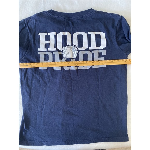 Hood College Youth Medium 8 Blue Champion Long Sleeve T-Shirt Pride Maryland - Picture 5 of 9